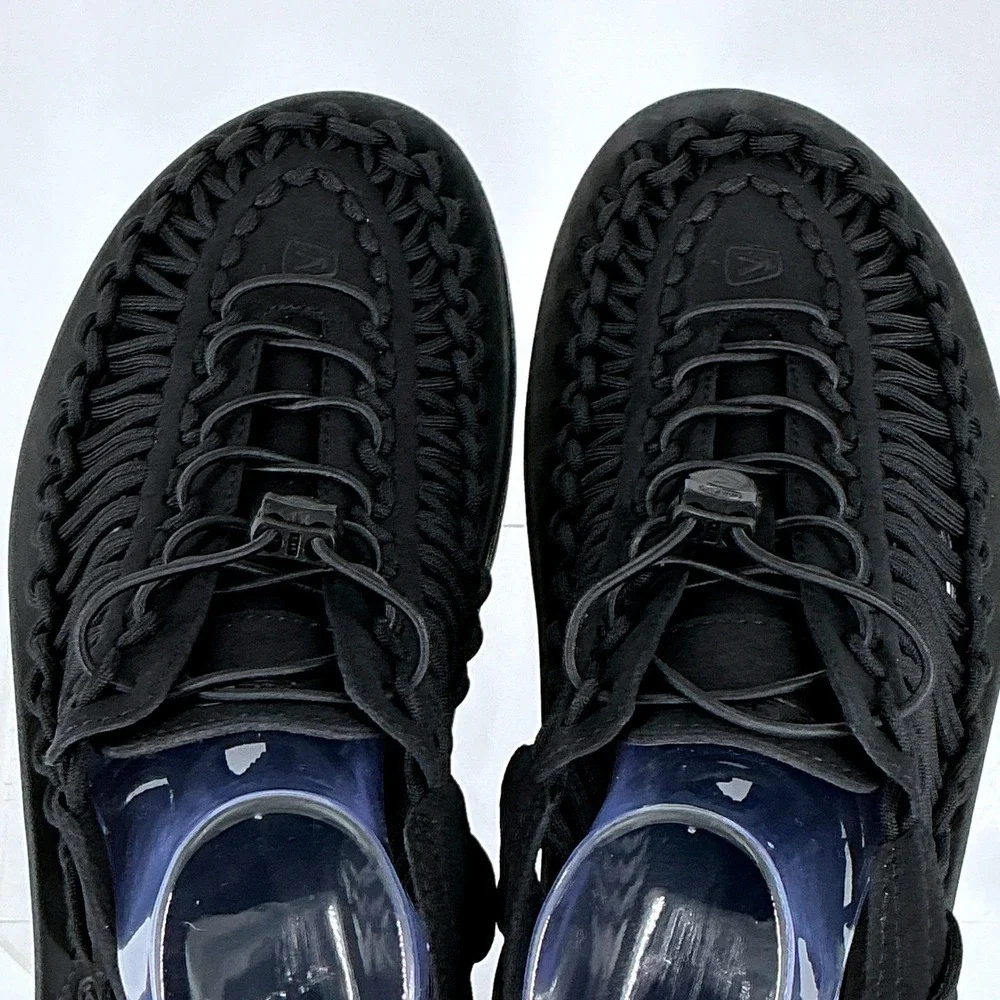 Keen Mens Size 13 Uneek Sandals Black Braided Cord‎ Hybrid Outdoor Shoes 1014097